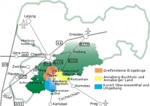 Übersichtsplan - wo liegt Geyer im Erzegbirge